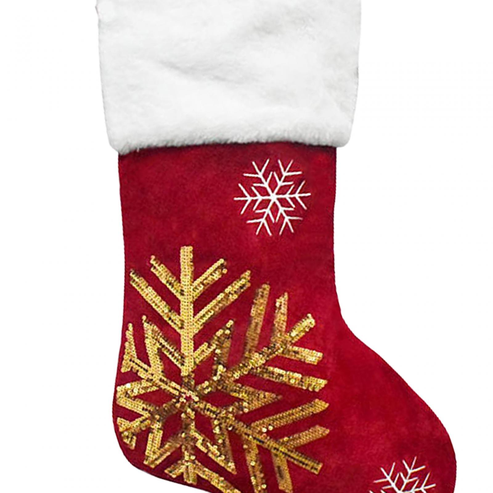Christmas Stocking Hanging - ถุงเท้าคริสต์มาสแบบแขวน, ถุงเท้าสำหรับเตาผิงวันคริสต์มาส, ถุงเท้าสำหรับเทศกาลวันหยุด