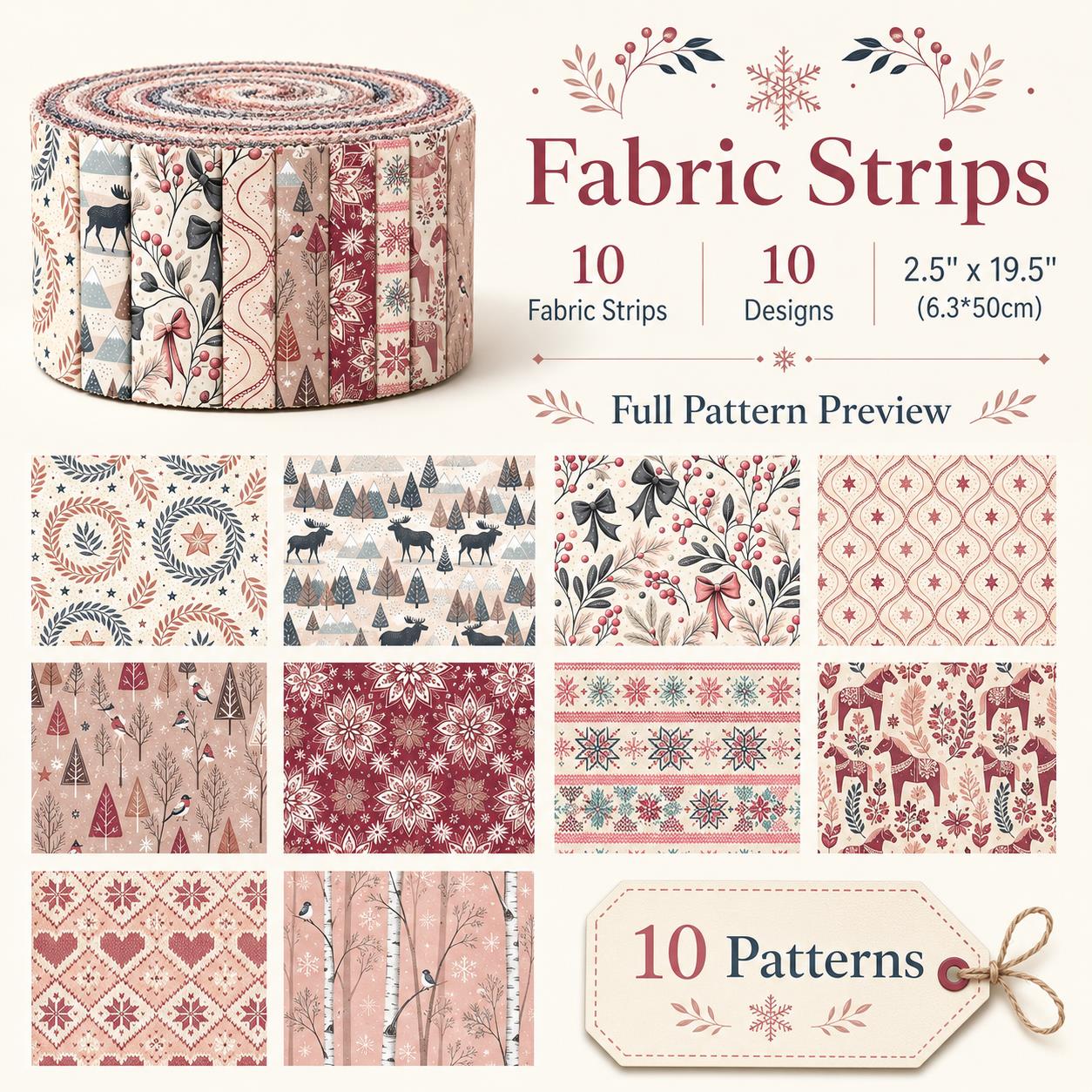 ผ้าเยลลี่โรลลายสโนว์เบิร์ดคริส - Christmas Table Runner บทวิจารณ์และราคา