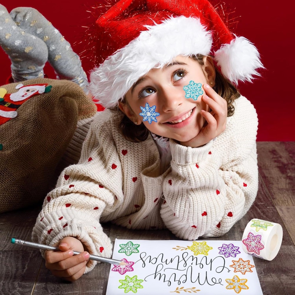 สติ๊กเกอร์ตกแต่งคริสต์มาส 500  - Snowflake Window Decal บทวิจารณ์และราคา